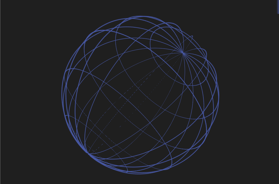 CSS 3D Wireframe Sphere